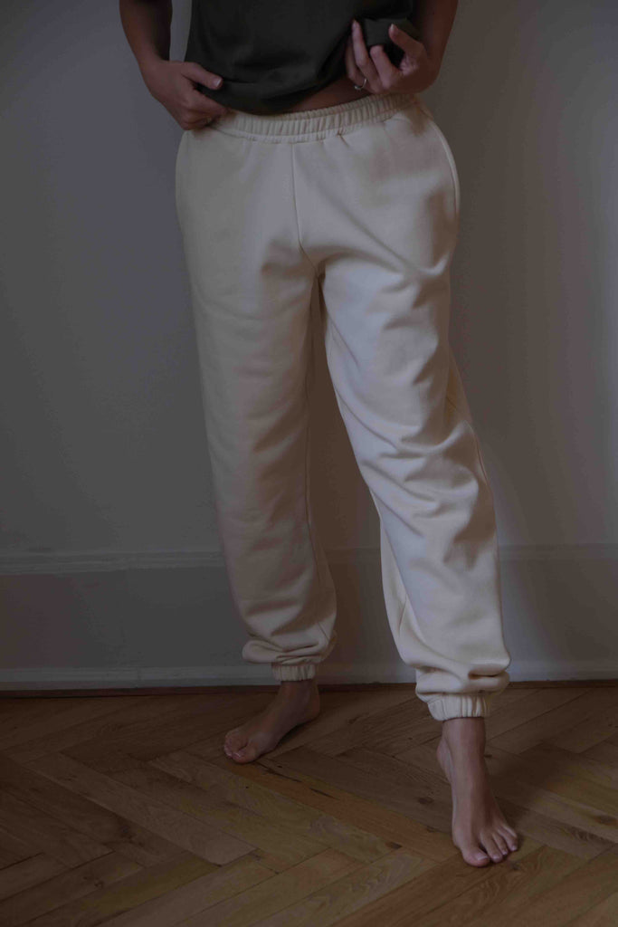 Cozy Club Sweatpants - Creme