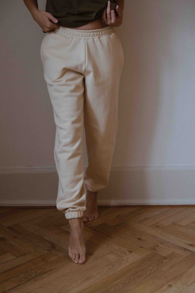 Cozy Club Sweatpants - Creme