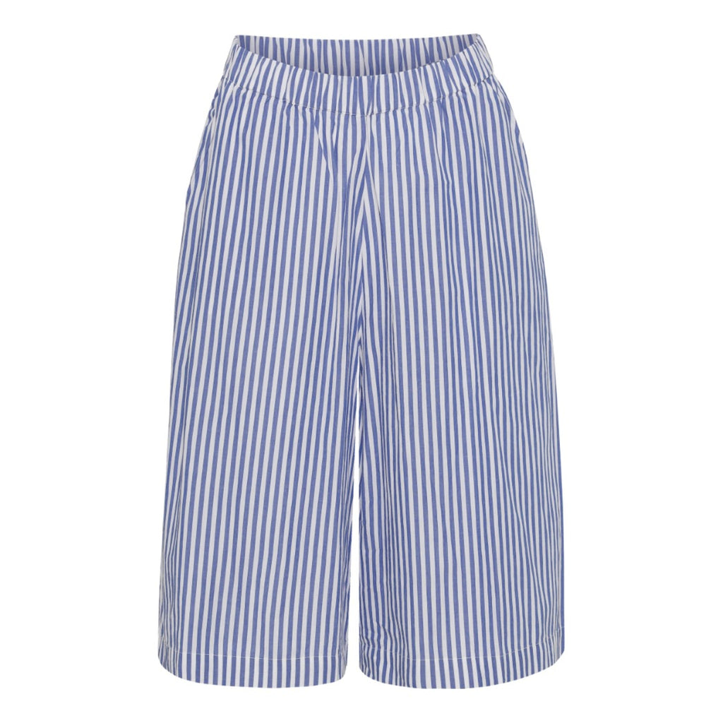 FARM GIRL Lange shorts - blå striber